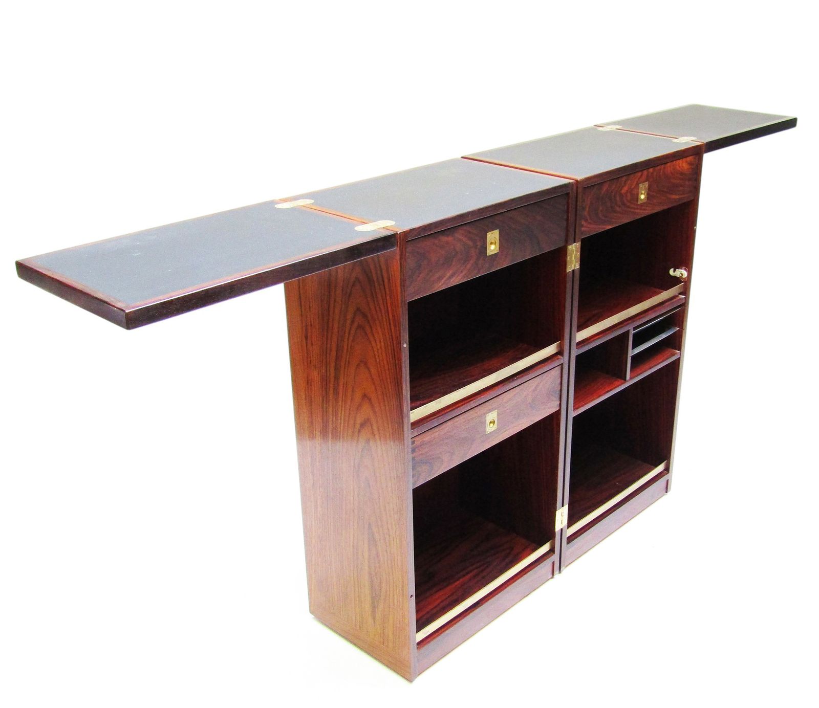 1960s Danish Metamorphic Bar In Rosewood By Reno Wahl Iversen For Dyrlund photo for sale