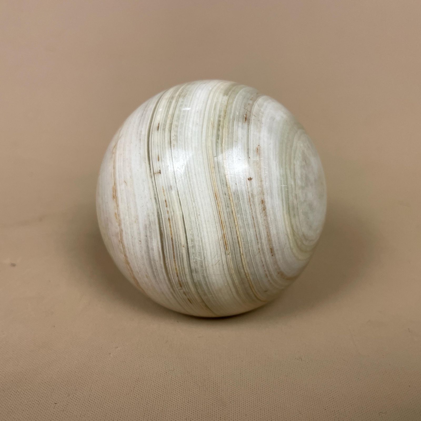 Green Onyx Marble Sphere Natural Polished Decorative Orb Ornament Ball Table Display Decor Desk Stone Home Accent photo 55.0