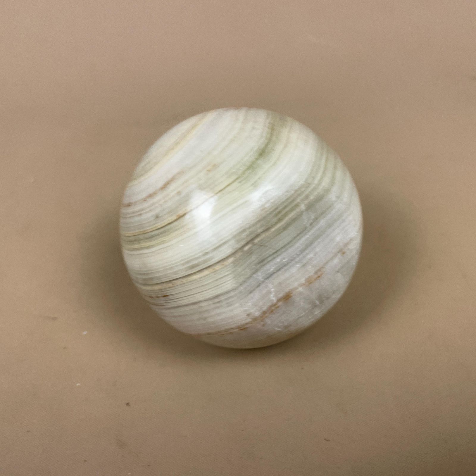 Green Onyx Marble Sphere Natural Polished Decorative Orb Ornament Ball Table Display Decor Desk Stone Home Accent photo vinterior