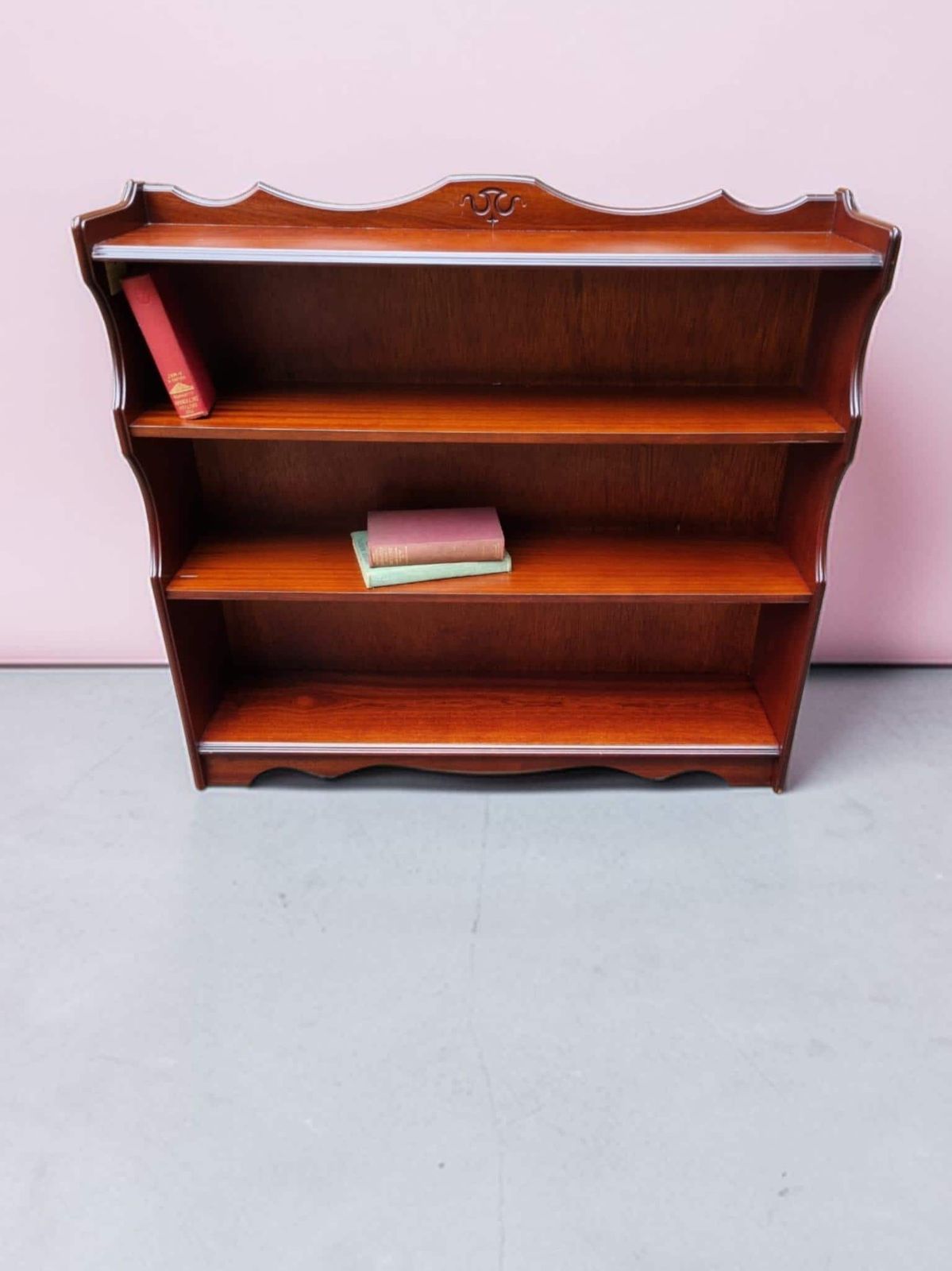 Vintage Rossmore Furniture Mahogany Wall Shelf / Display Rack / C.1970 photo Furniture
