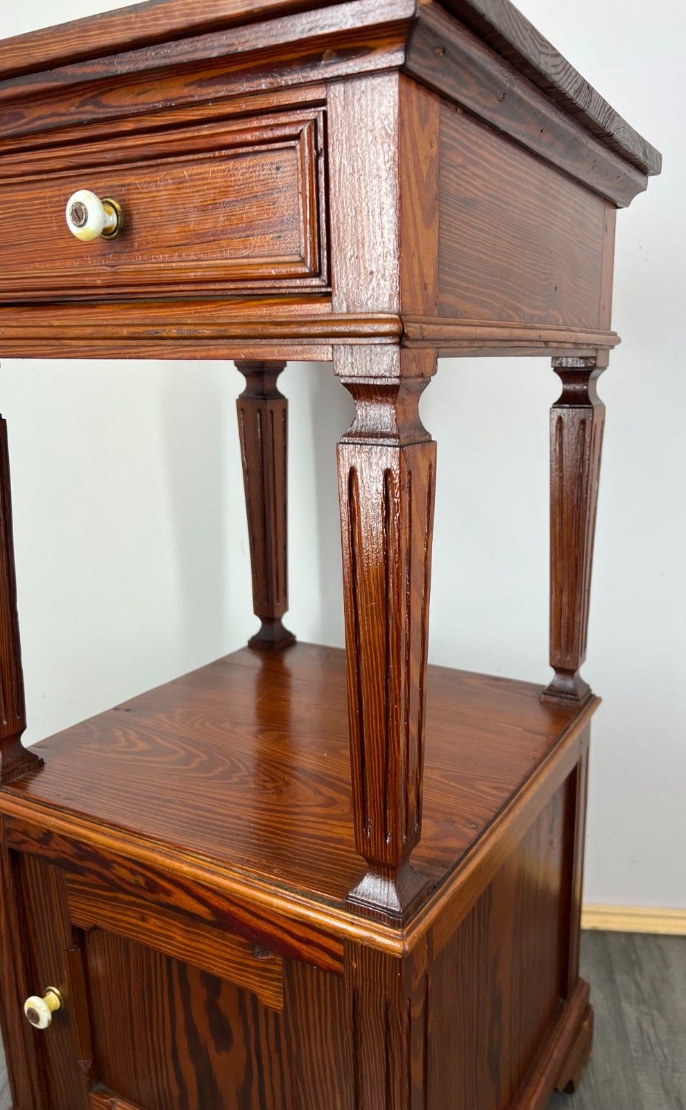 Bedside Table Antique French Carved Wood Carved Cabinet Cupboard Lot 1876 photo buy