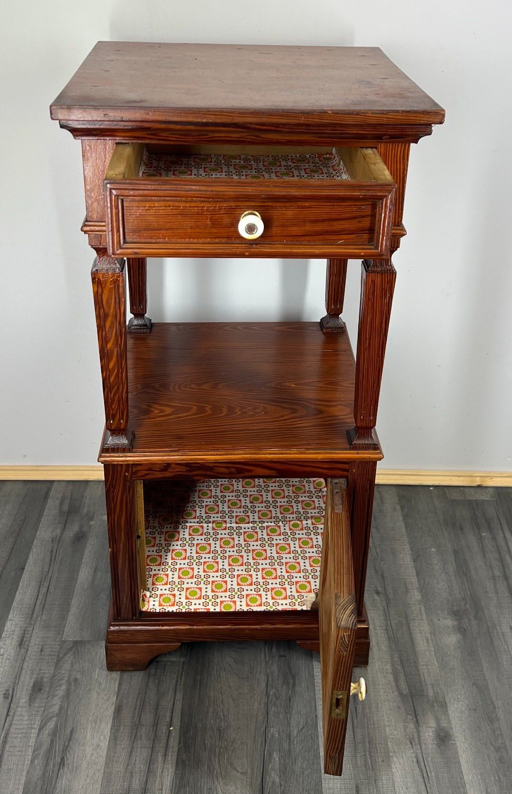 photo for sale Bedside Table Antique French Carved Wood Carved Cabinet Cupboard Lot 1876
