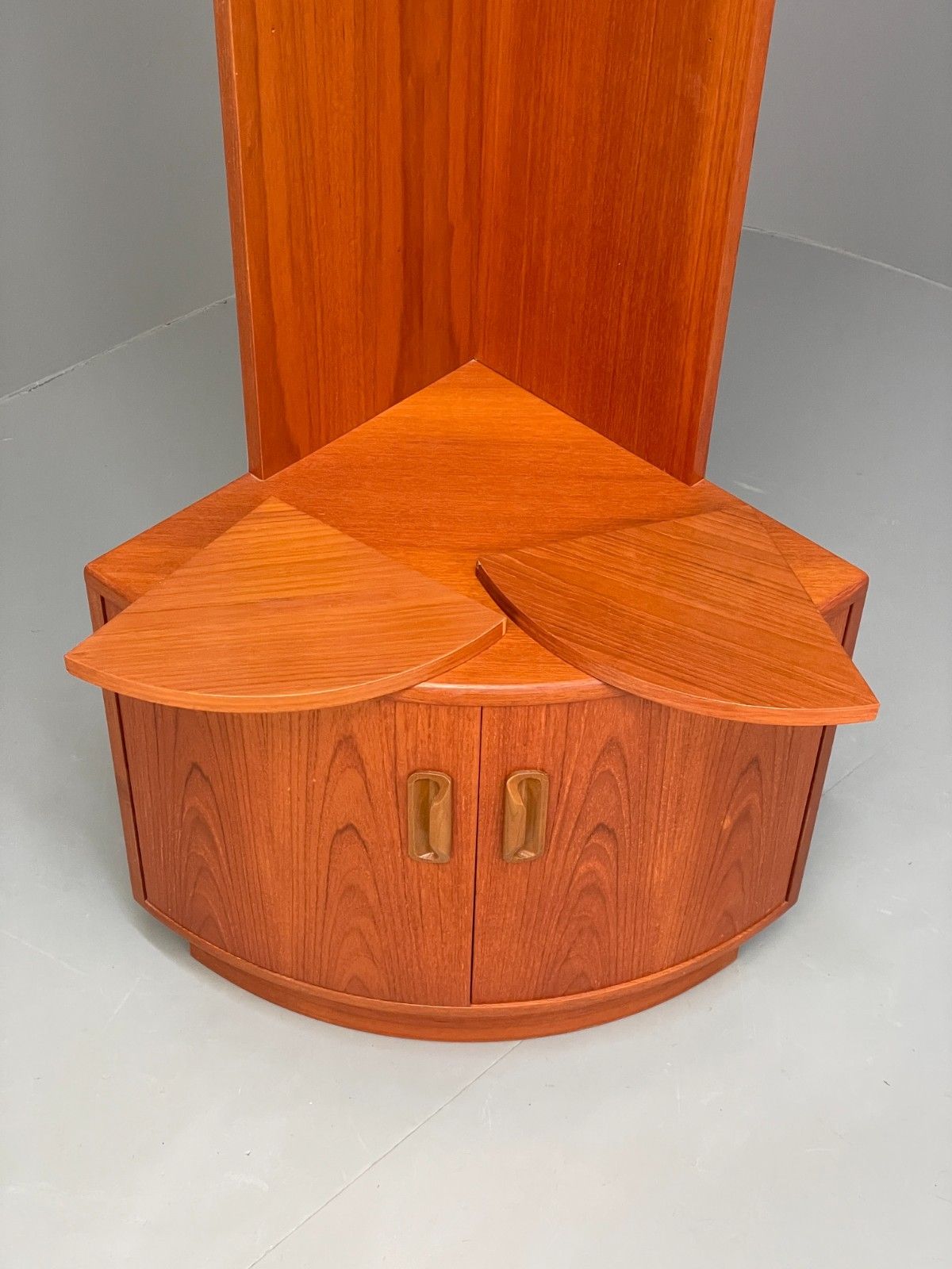 photo furniture G Plan Corner Cabinet Vintage Teak Cupboard Shelving 1980s Eb11566 Mwoo
