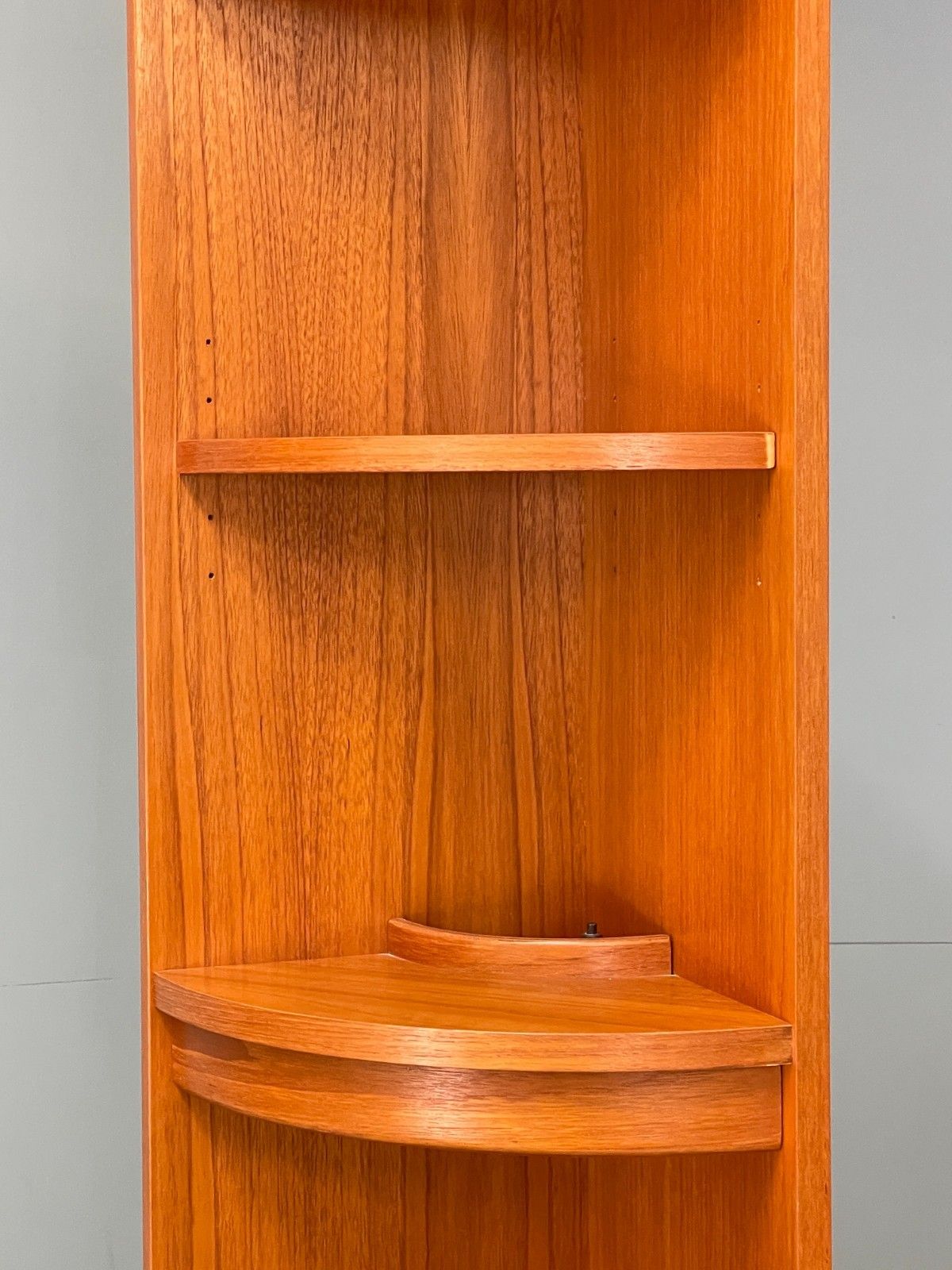 photo vinterior G Plan Corner Cabinet Vintage Teak Cupboard Shelving 1980s Eb11566 Mwoo