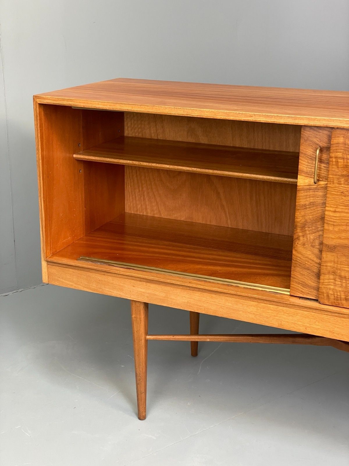 950.0 Vintage 1950s Sideboard Robert Heritage For Heals Mid Century Brass Eb11676 Mwoo photo