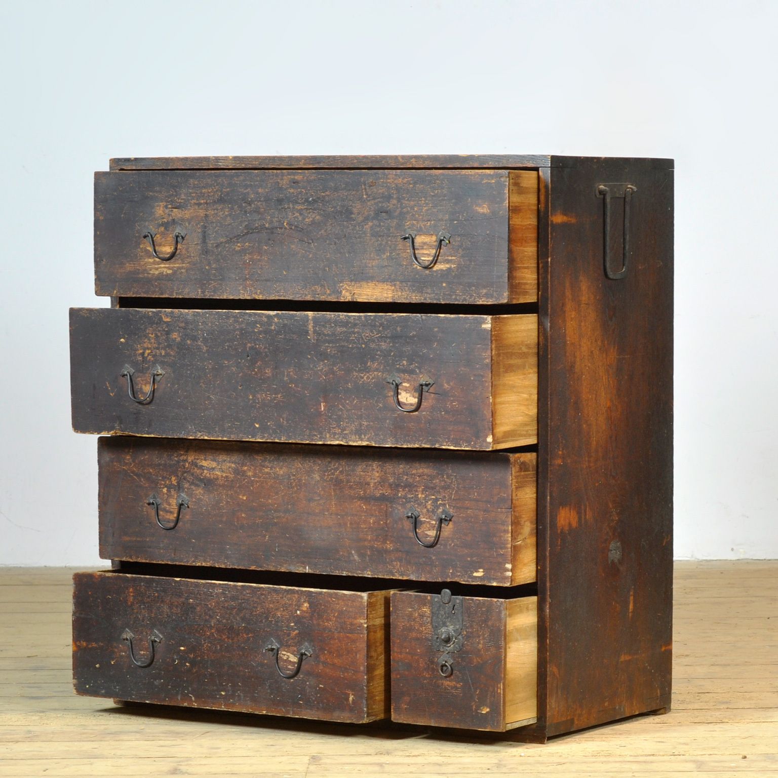 Japanese Tansu Chest Of Drawers, Circa 1870 photo Furniture