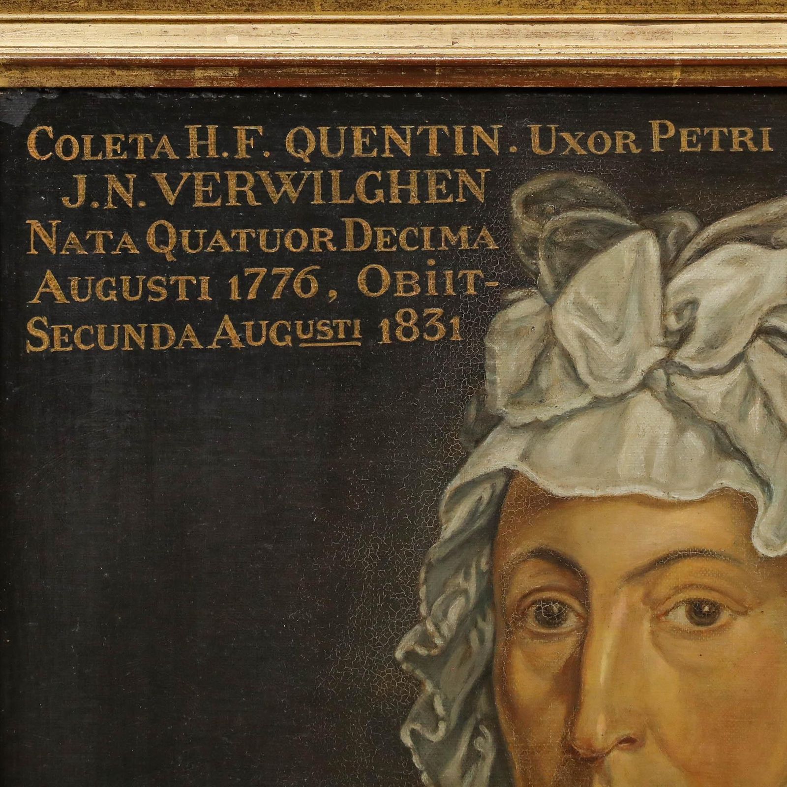 Belgian School Early 19th Century Oil Portrait Of Coleta Quentin photo Art