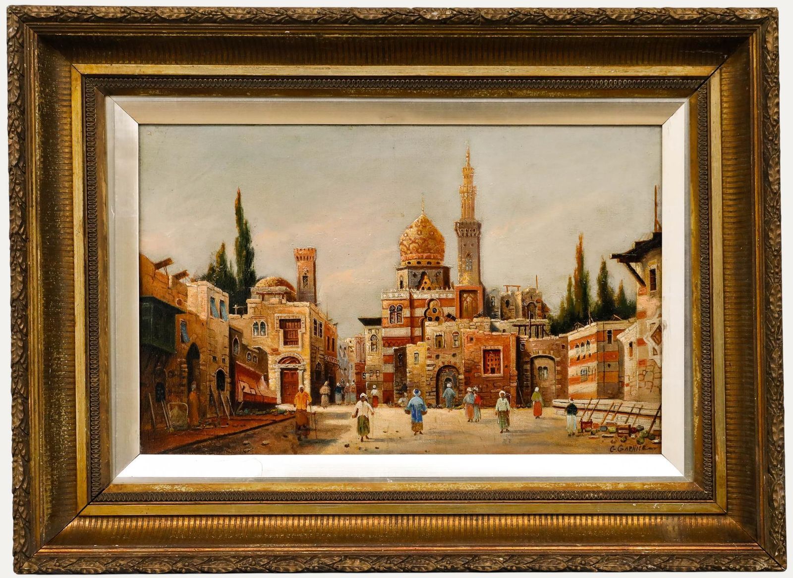 After Karl Kaufmann (1843 1902/05) Oil, The Funerary Complex Of Sultan Qaytbay