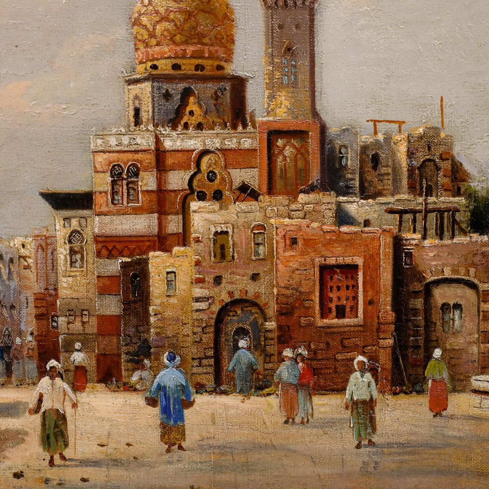 After Karl Kaufmann (1843 1902/05) Oil, The Funerary Complex Of Sultan Qaytbay photo Art