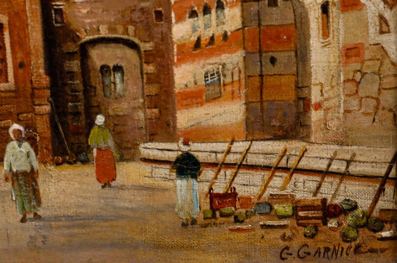 After Karl Kaufmann (1843 1902/05) Oil, The Funerary Complex Of Sultan Qaytbay photo vinterior