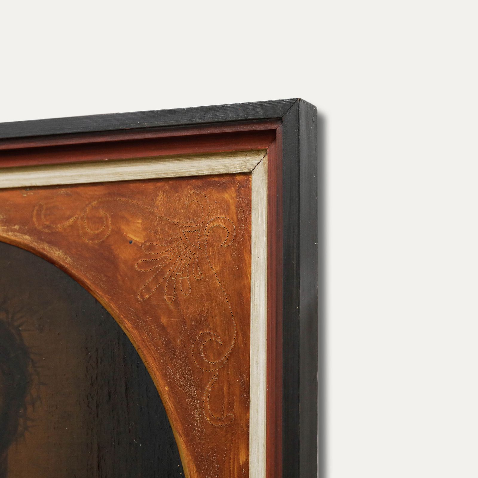 Framed 18th Century Oil Christ As The Man Of Sorrows photo 1250.0