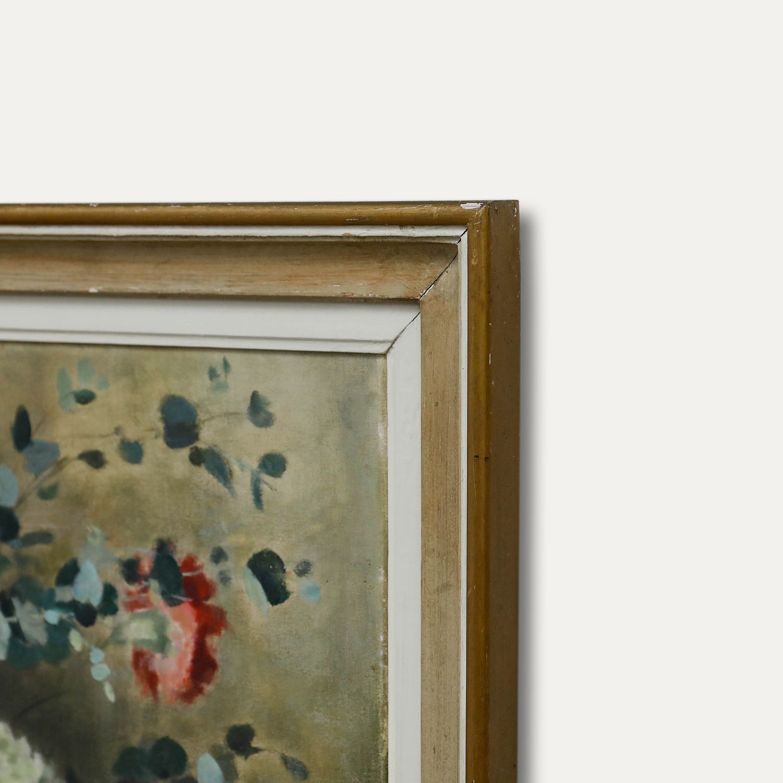 Heather Craigmile (B.1925) Framed Oil, Still Life Of White Chrysanthemums photo 350.0