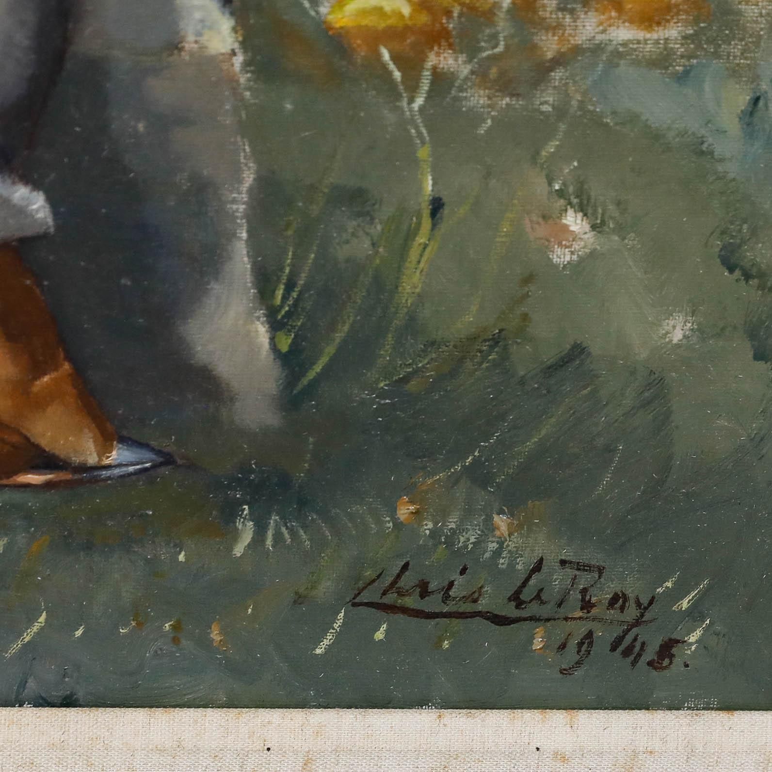 Christiaan Le Roy (1884 1969) Framed Mid 20th Century Oil, Dead Partridge photo vinterior