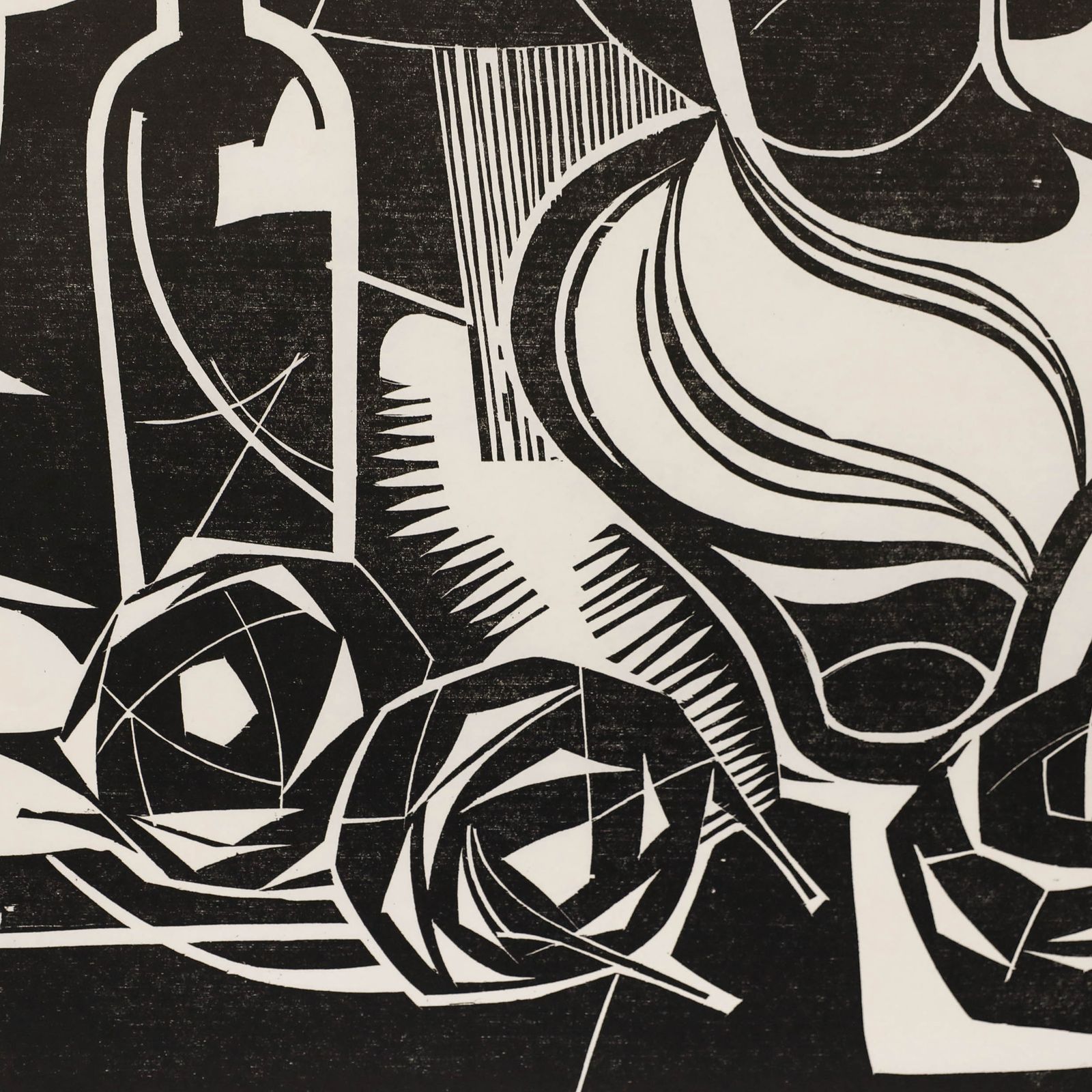 Ali Kurt Baumgarten (1914 2009) 1984 Woodcut, Still Life photo Art