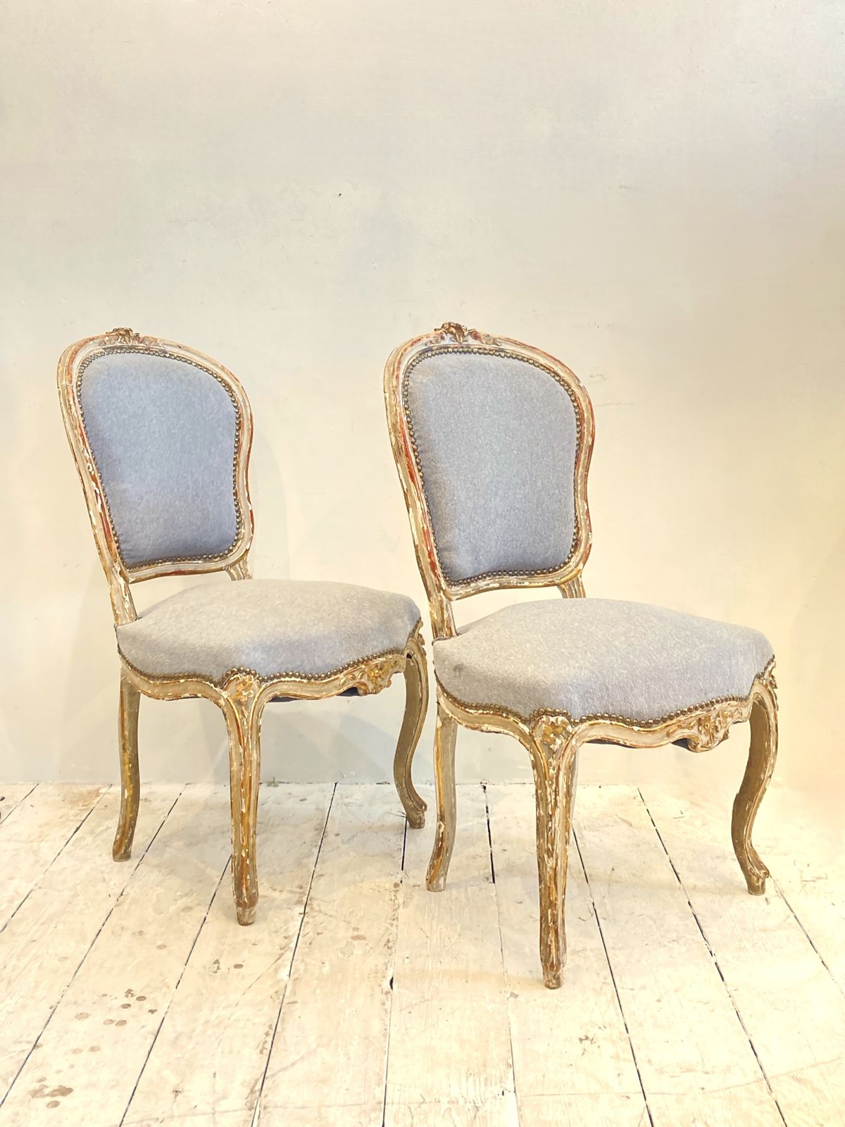 Pair Of Antique Louis XV Style Chairs photo for sale