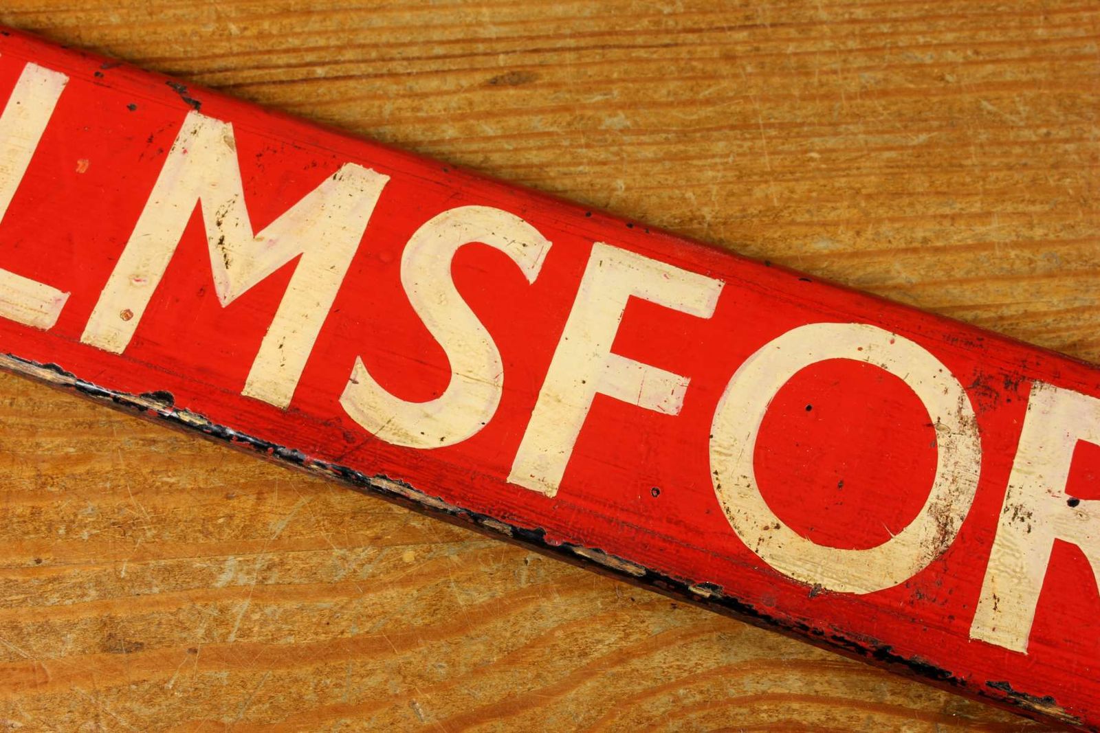Antique Chelmsford Destination Sign. Train Station Name Plate. C1930. photo vinterior