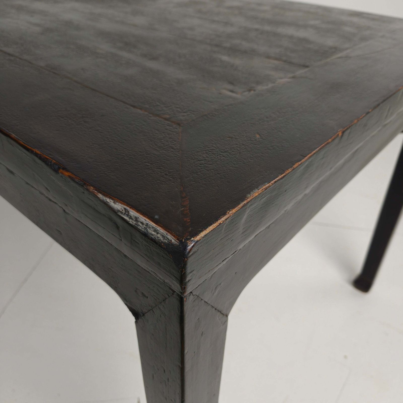 Furniture Black Chinese Qing Dining Table (230 Cm) — Mid To Late 18th Century — Original Lacquer photo