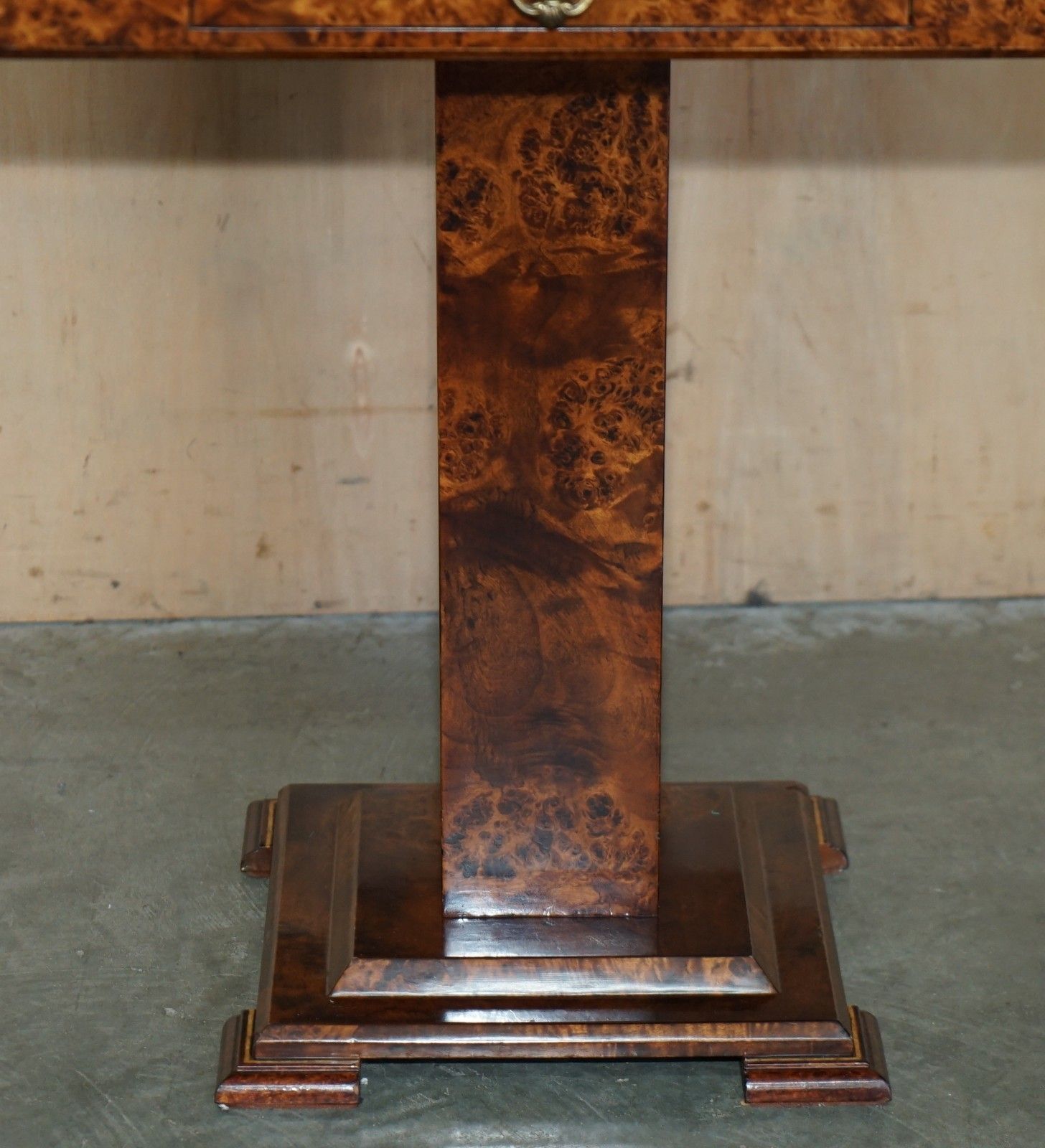 photo furniture Josef Novak  Art Deco Burr & Burl Walnut & Satinwood Chessboard Chess Table
