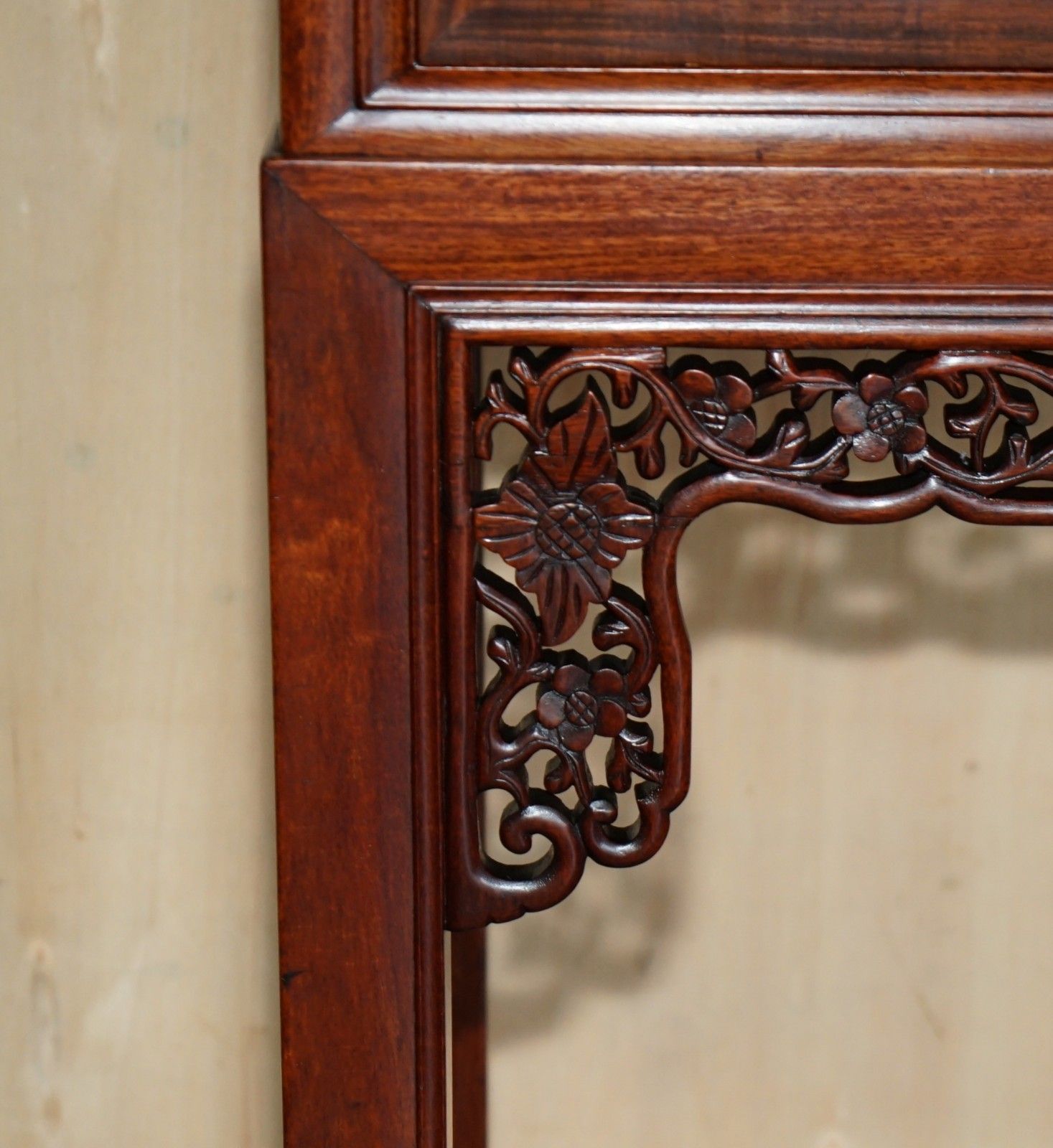 photo buy A Fine 19th Century Carved Huanghuali Two Door Cabinet On Stand Qing Dynasty