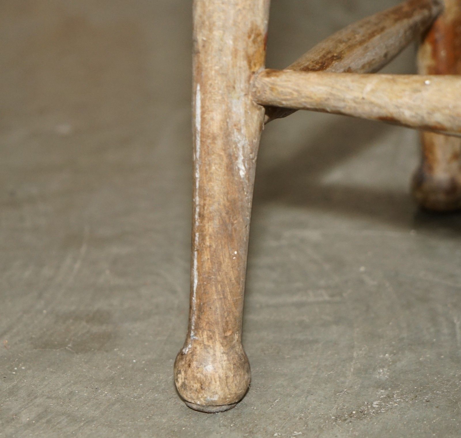 19th Century English Painters Draftsman Artists Stool Handle Cut Out In The Top photo vintage