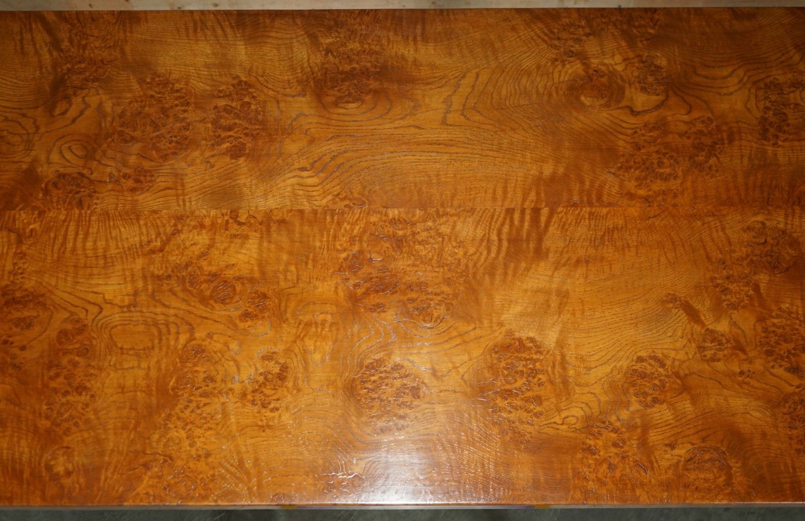 photo furniture Super Rare Circa 1960's Robert Mouseman Thompson Burr & Burl Oak Dining Table