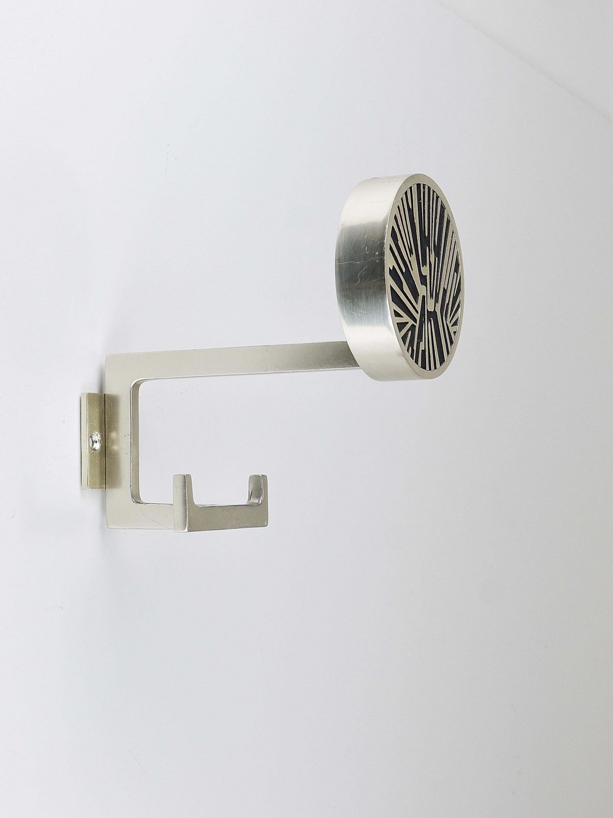 593.0 Set Of 4 Op Art Wall Coat Hooks, Mid Century Modern, Austria, 1960s photo