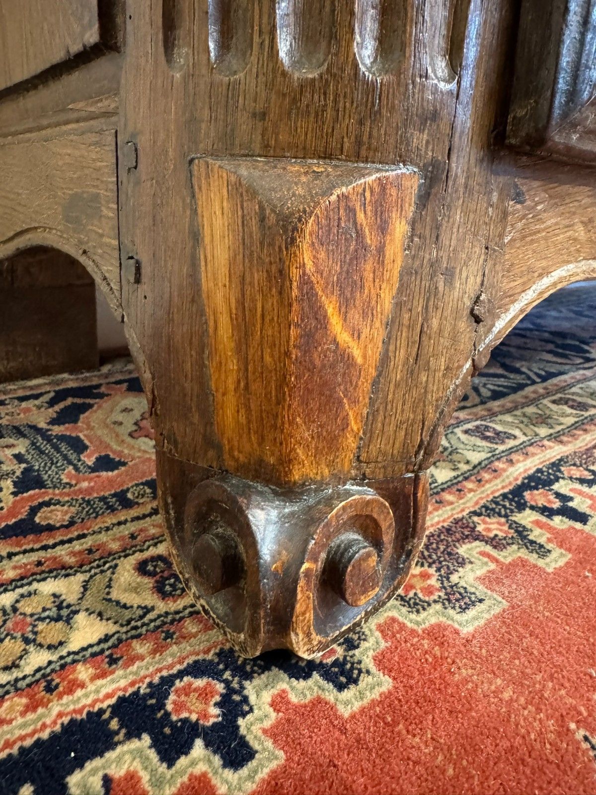 photo buy Antique French Country Oak Two Door Cupboard Circa 1870