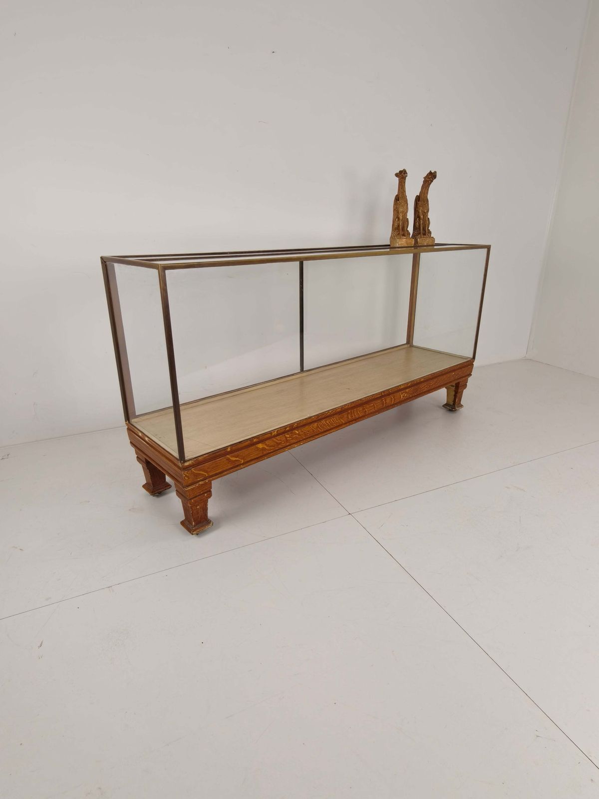 Antique English Brass Store Counter – Slim Model With Yard Measurements photo vinterior