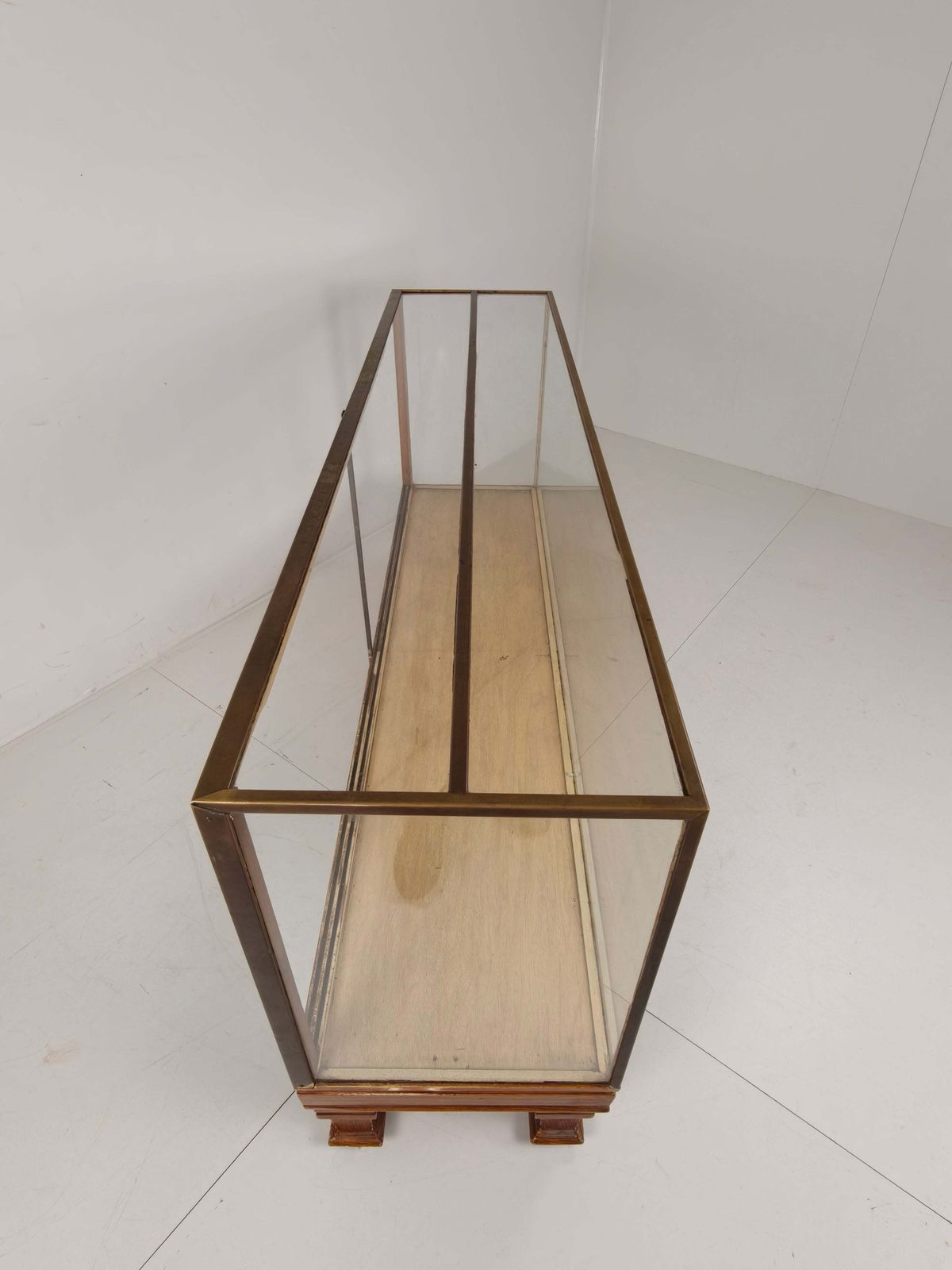 1188.0 Antique English Brass Store Counter – Slim Model With Yard Measurements photo