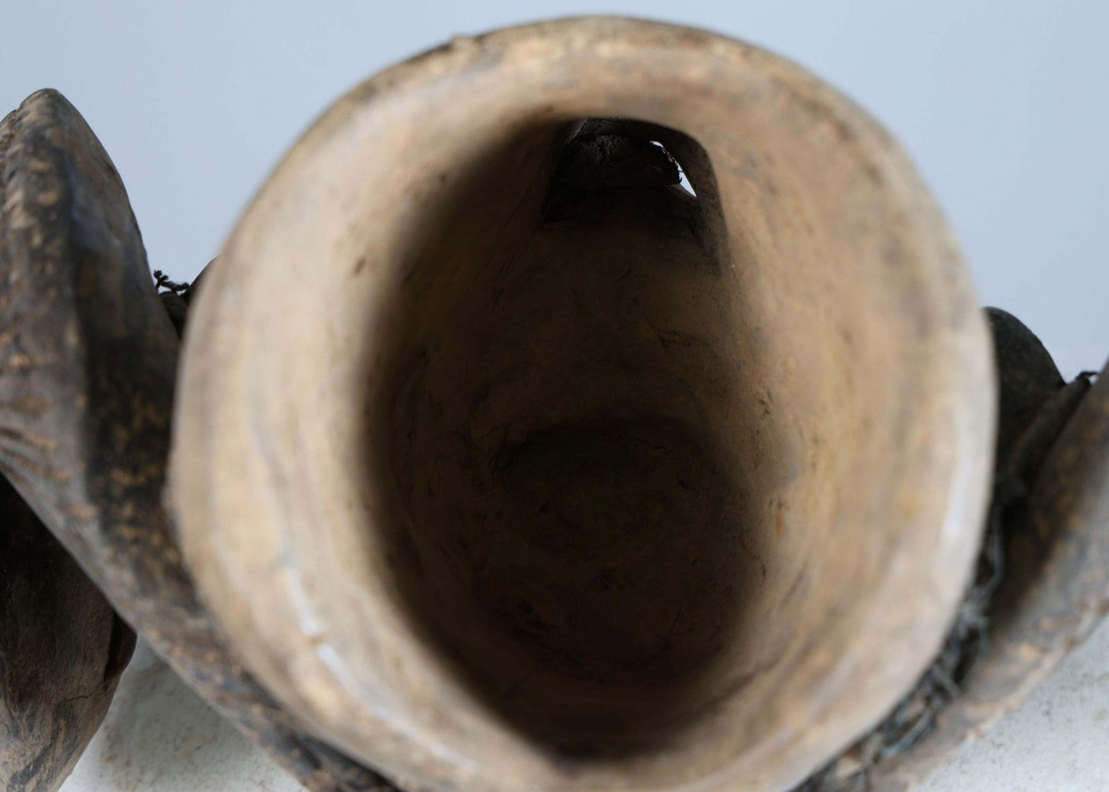 Baule Ram Mask Ivory Coast Tribal African Sculpture Large Wooden Horn Mask photo 2856.0