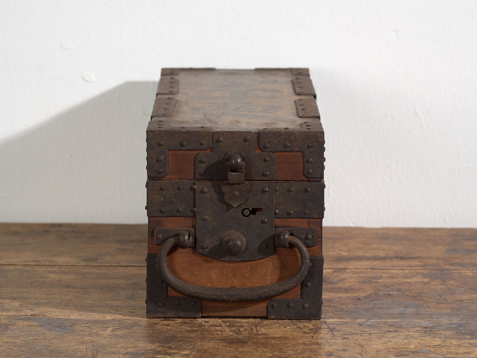 Antique Japanese Document Box With Iron Hardware And Lock – Meiji Period (C.1880–1910) photo 487.0