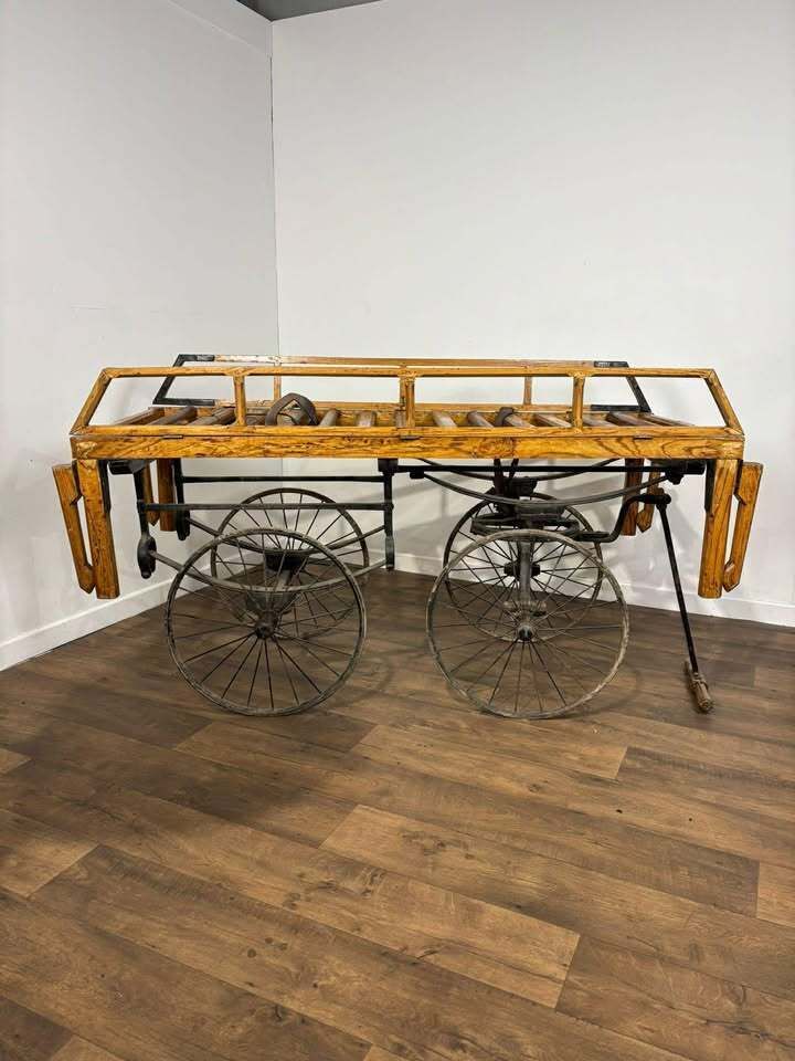 photo buy Victorian Wooden & Cast Iron Coffin Cart