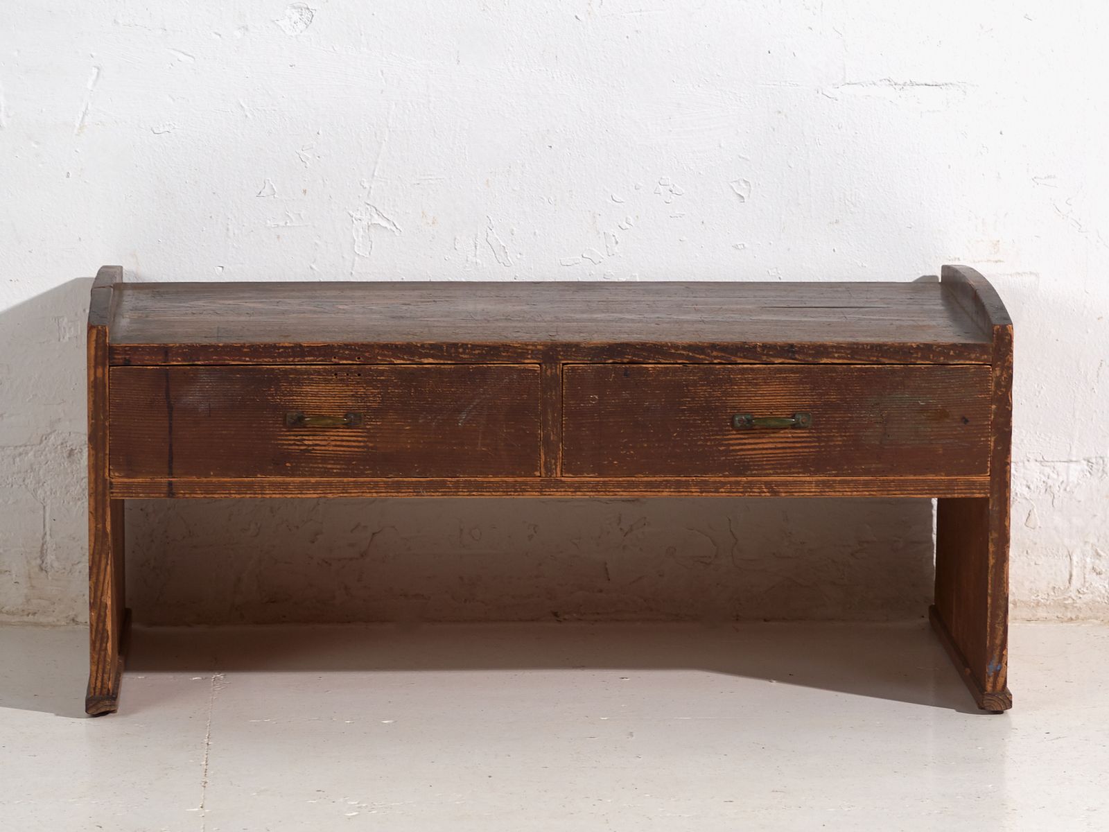 Japanese Low Desk Table With Drawers In Cedar – Showa Period (C.1926–1970) photo buy