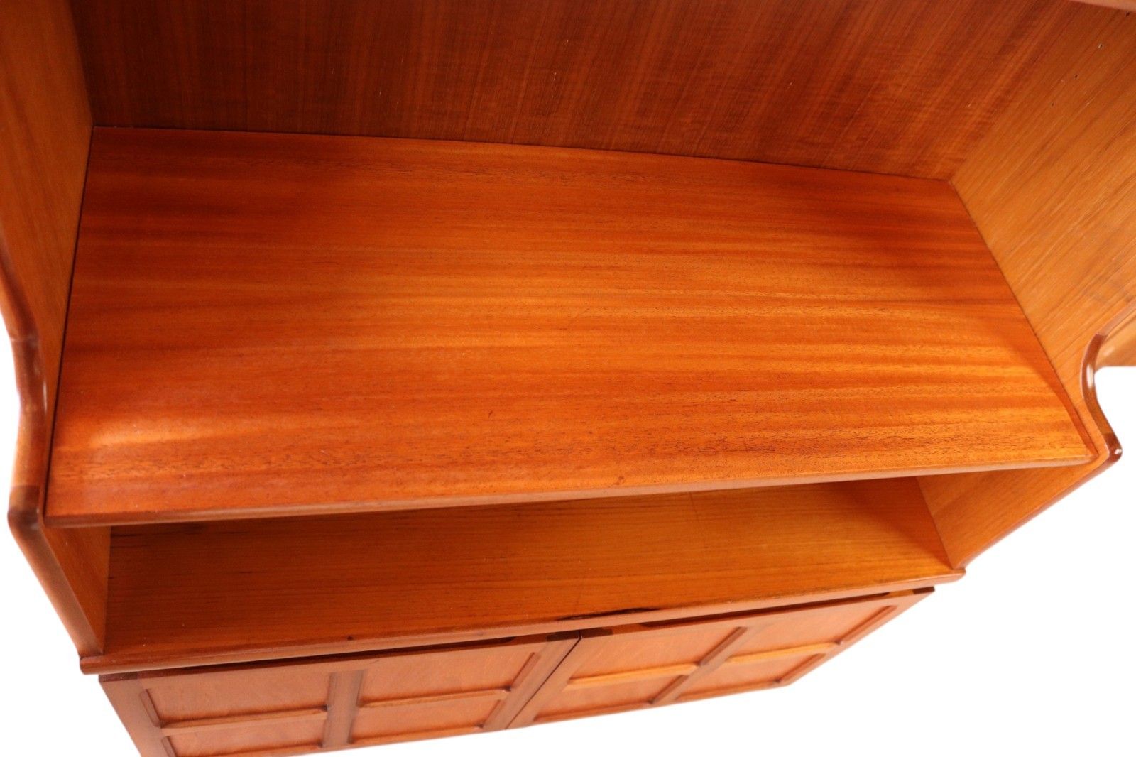Mid Century Nathan Squares Teak Bookcase Retro Wall Unit photo for sale
