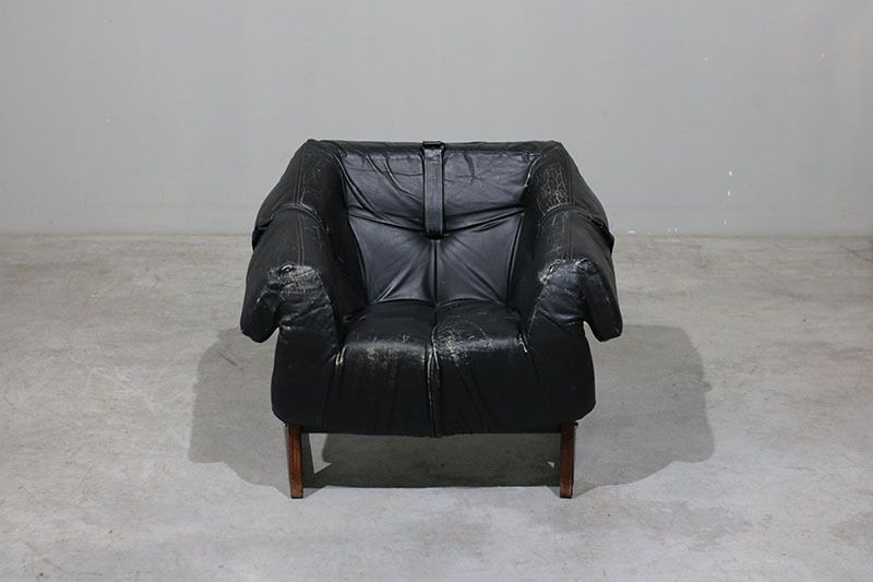 Pair Of Percival Lafer Armchairs In Leather. photo for sale