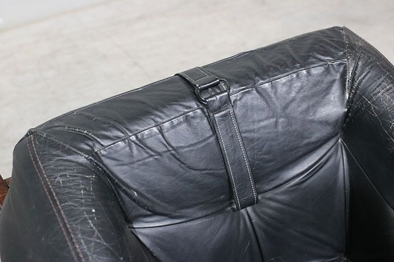 Pair Of Percival Lafer Armchairs In Leather. photo Furniture