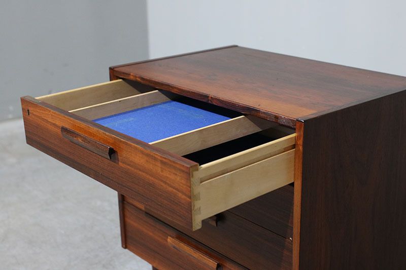 Nordic Chest Of Drawers In Rosewood. photo vintage