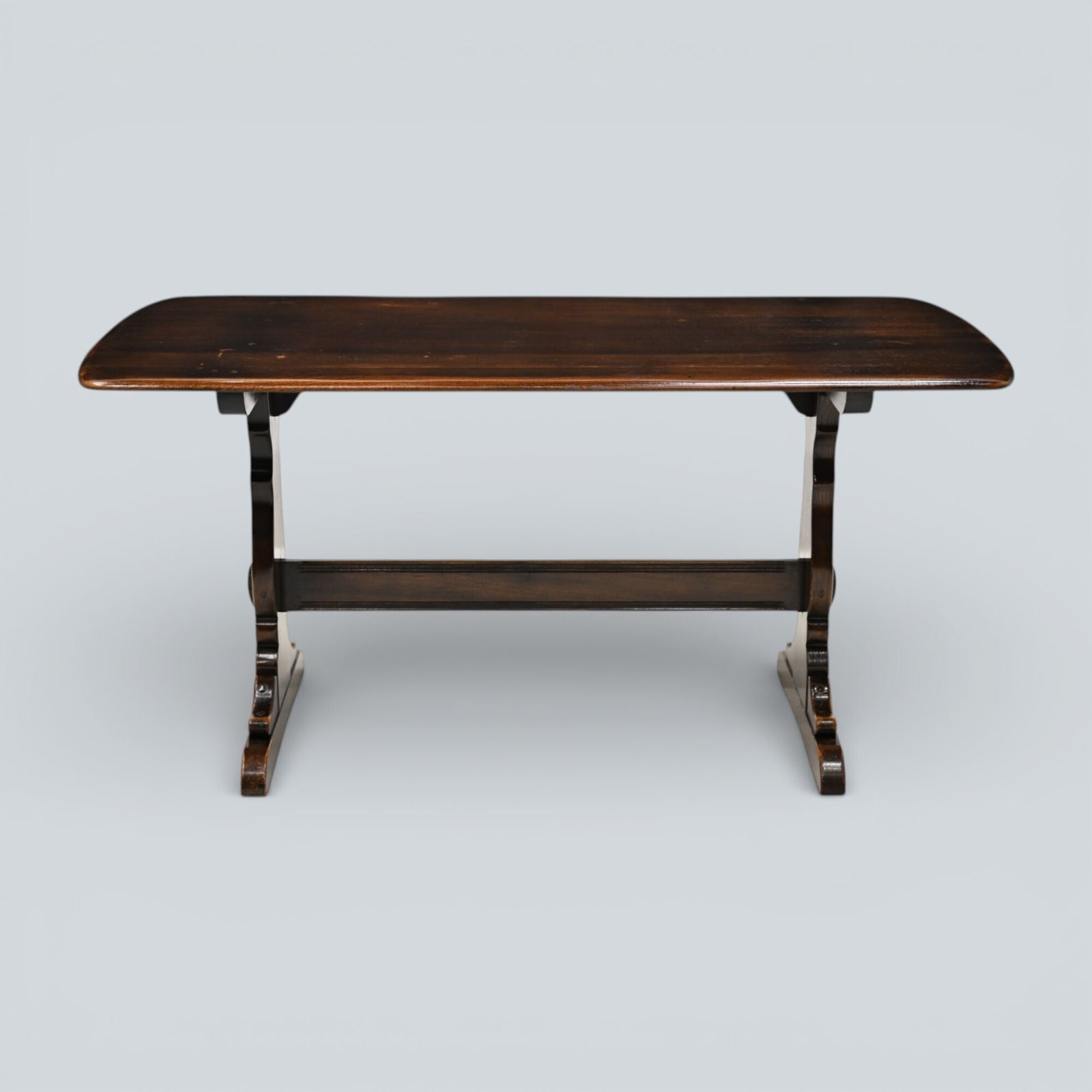 Ercol Refectory Plank Top Dining Table Traditional Finish #155 Free Uk Delivery photo vinterior