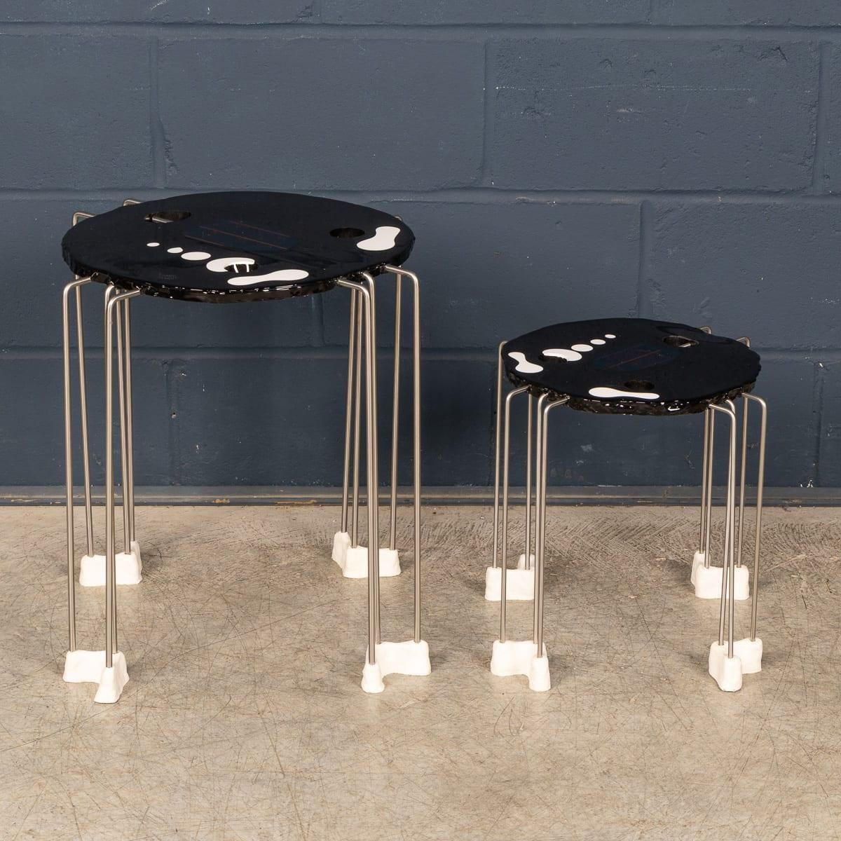 Gaetano Pesce Sculptural Coffee Tables In Black Resin, Fish Design photo Furniture