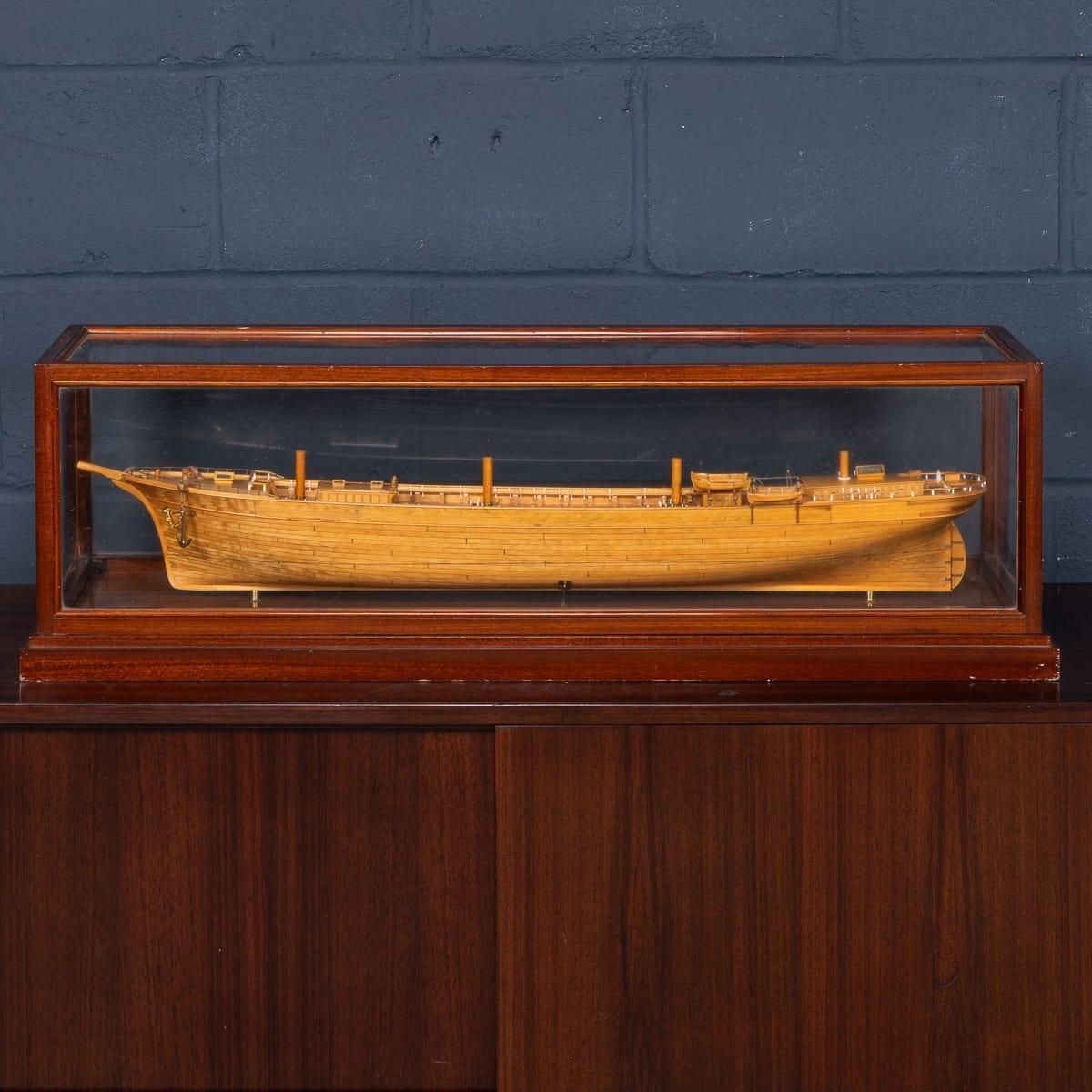 20thc Maritime Club House Cased Planked & Framed Ship Model By A. Kausen C.1934 photo furniture