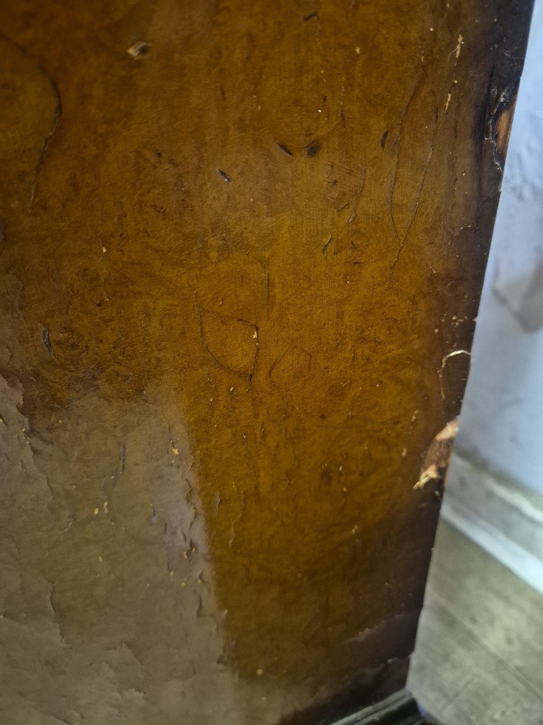 photo vinterior Early 20thc Burr Walnut Demi Lune Side Cocktail Drinks Cabinet By G & F