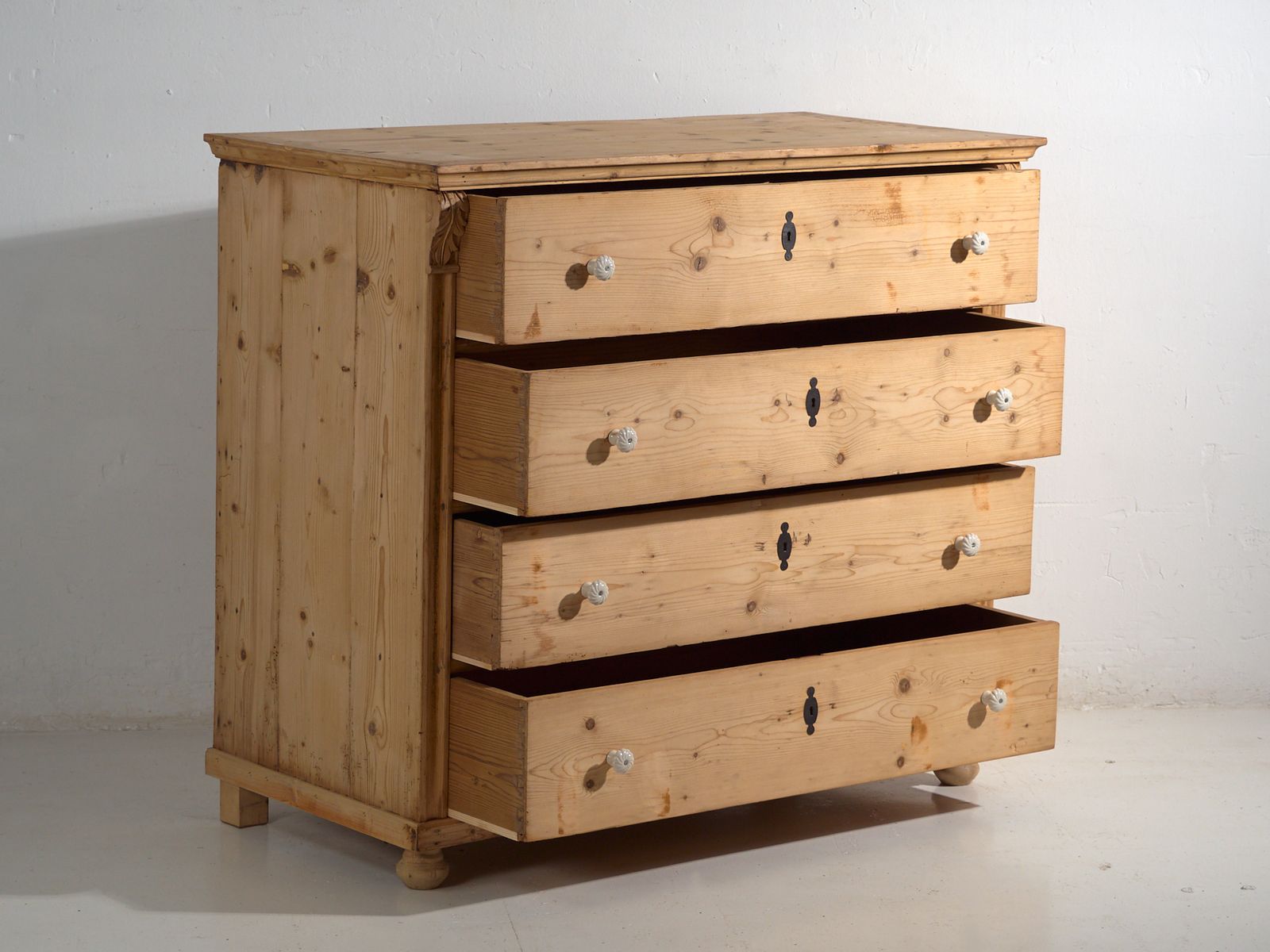 Antique Rustic Pine Chest Of Drawers, Central Europe, Circa 1900 #96 photo Furniture