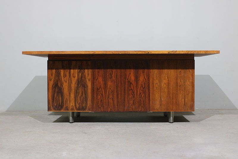 Furniture Nipu Secretary Desk From The 1970s, Made Of Rosewood. photo