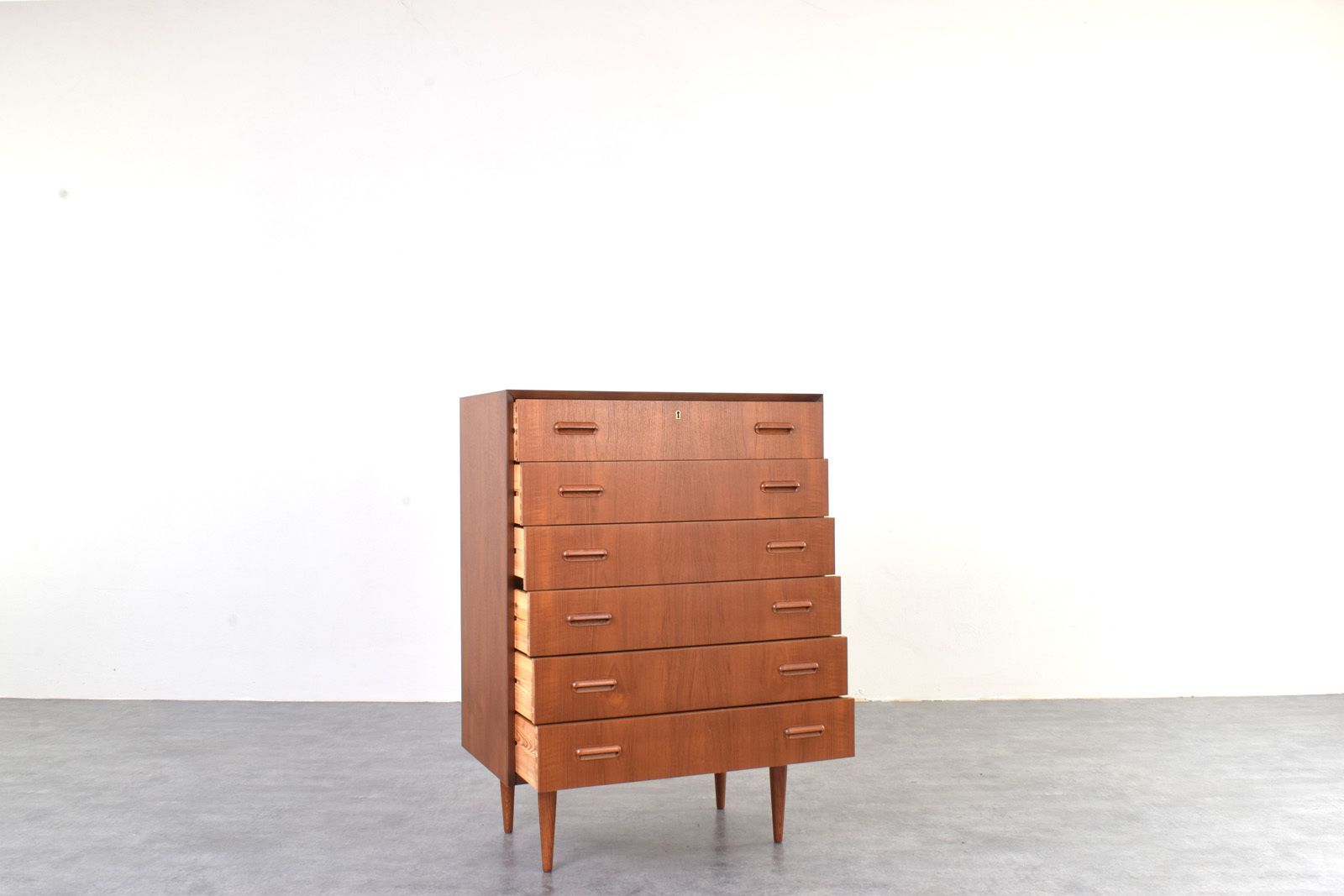 Mid Century Danish Teak Chest Of Drawers, 1960s. photo Furniture