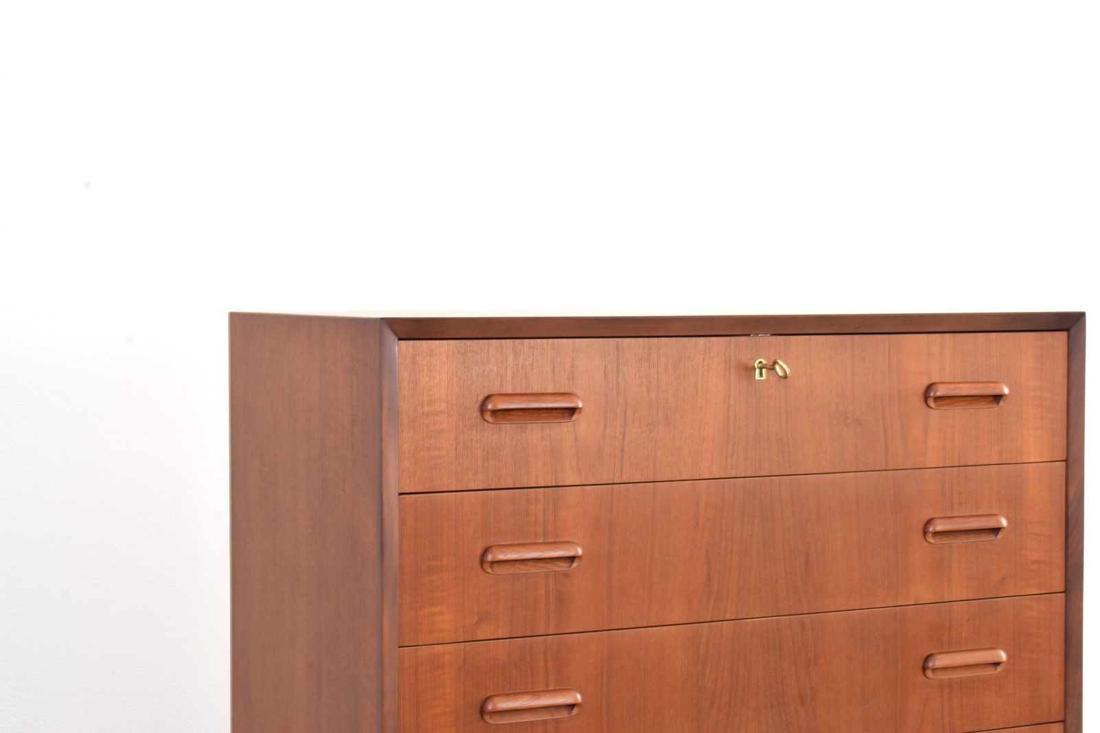 Furniture Mid Century Danish Teak Chest Of Drawers, 1960s. photo