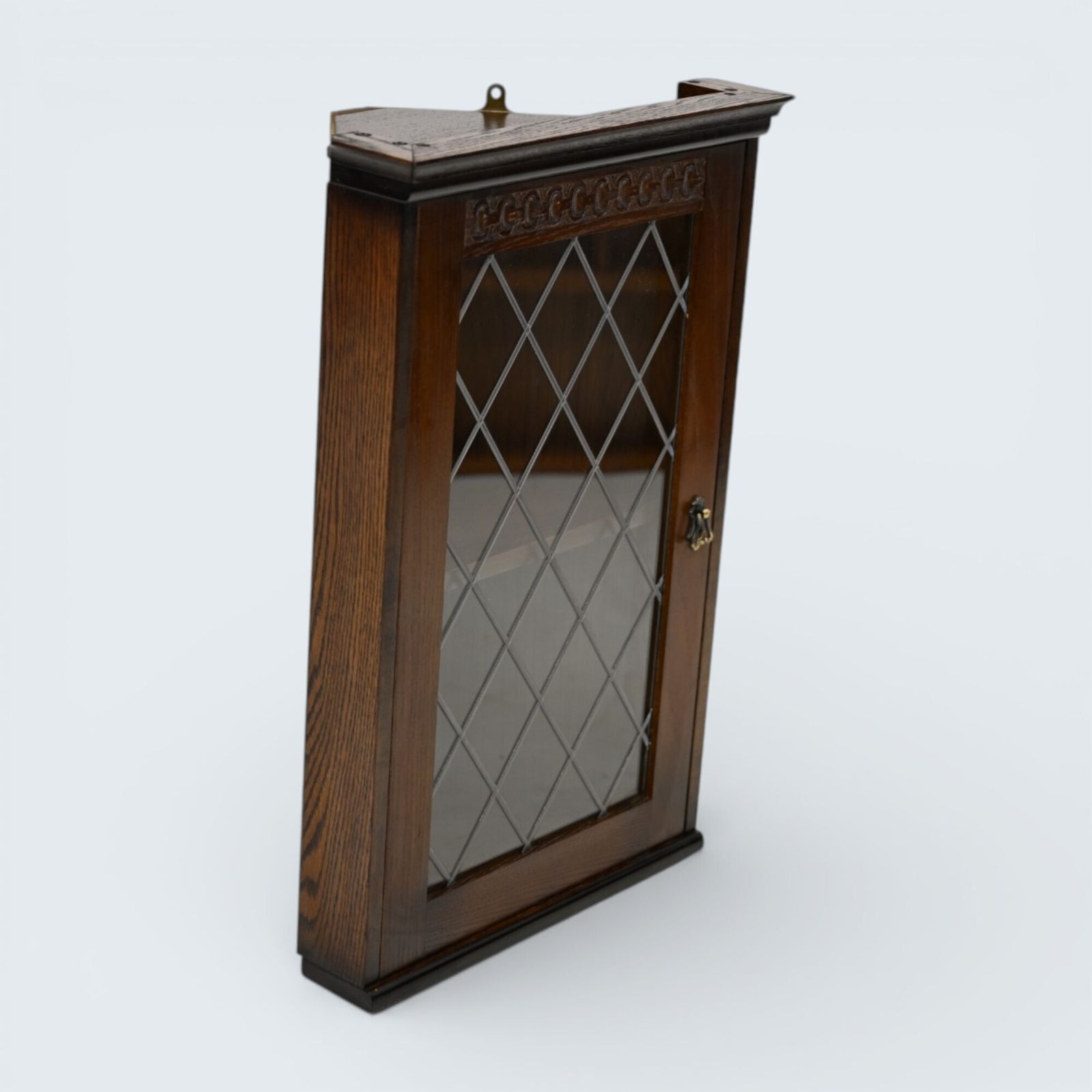photo furniture Old Charm Style Hanging Corner Display Cabinet Leaded Glass Free Delivery*