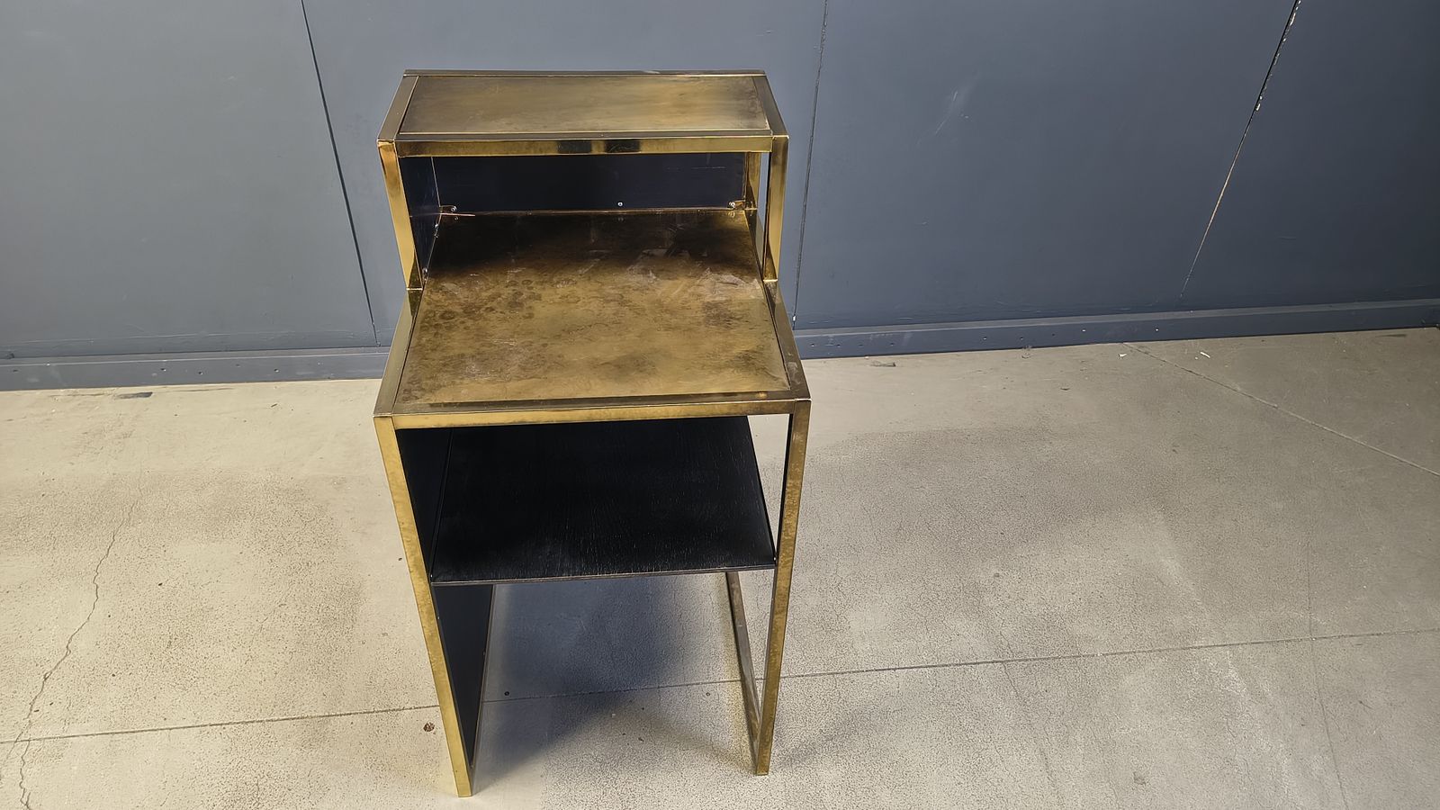 photo furniture Vintage Brass Bar Counter By Belgochrom, 1970s