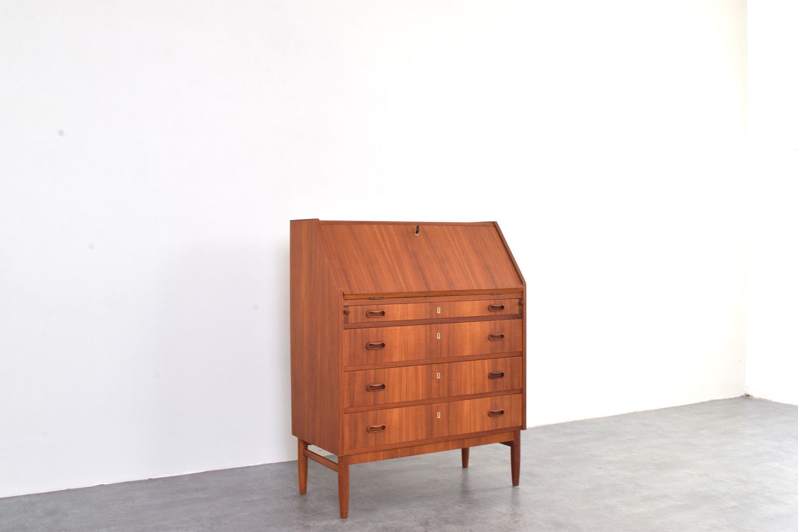 photo furniture Mid Century Danish Teak Secretary, 1960s.