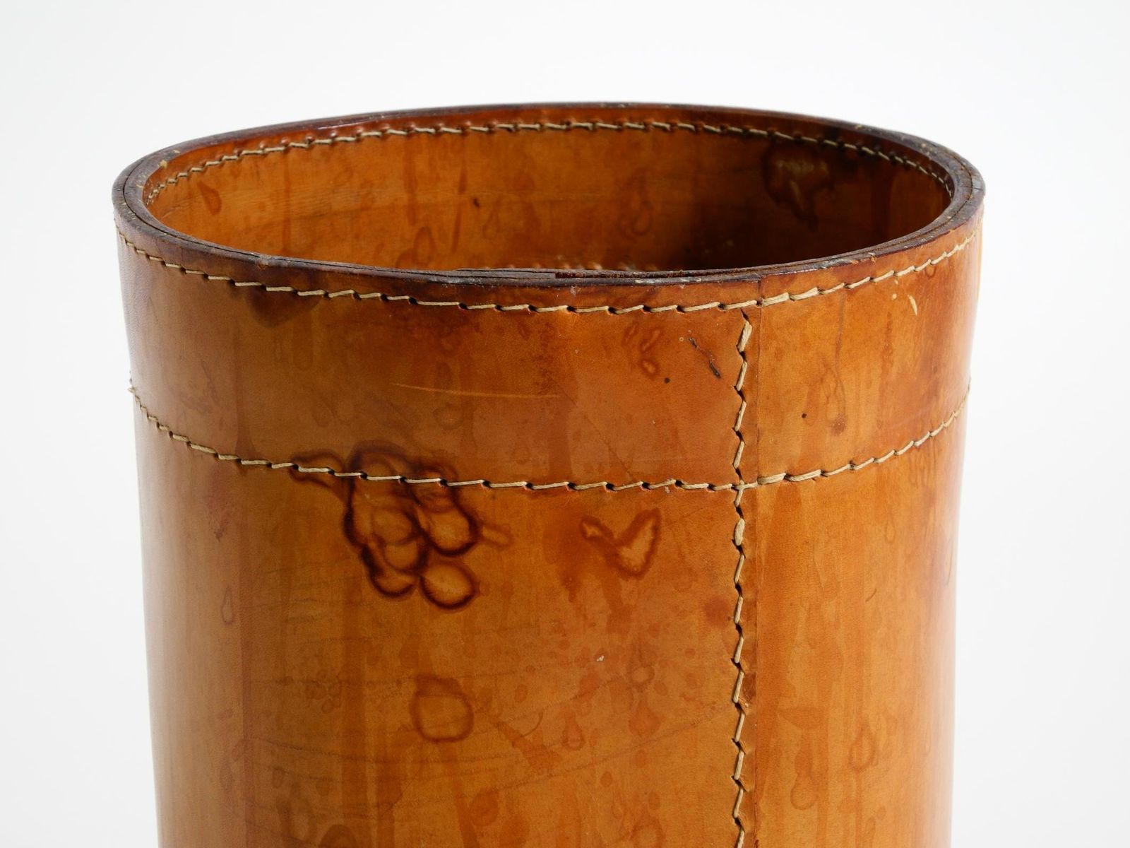 photo buy Beautiful 1960s Leather Paper Bin By Torben ørskov & Co Denmark