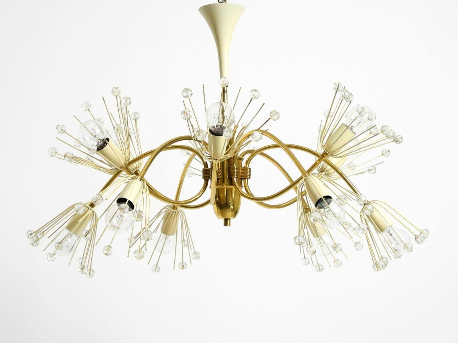 Beautiful Brass Chandelier By Emil Stejnar For Rupert Nikoll photo furniture